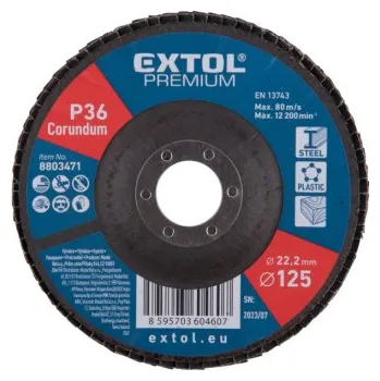 Brusný kotouč Extol Premium kotouč lamelový šikmý korundový, O125mm, P36 8803471
