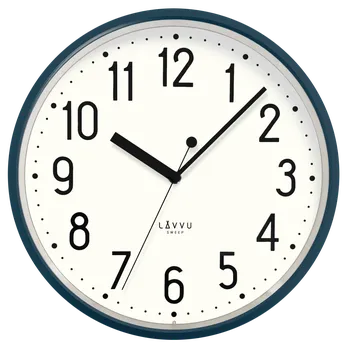Hodiny LAVVU Tmavě modré hodiny PASTELS SWEEP - 3 ROKY ZÁRUKA ⌀29,5cm