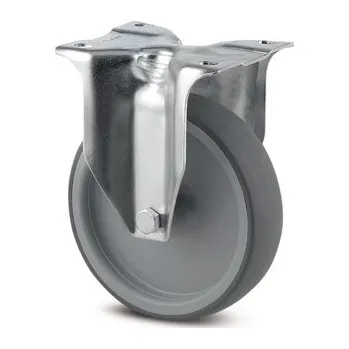 Pojezdové kolečko Alpha TENTE Kolečko pro lehká transportní zařízení 160mm, pevné, plotýnka, 3378PJR160P63