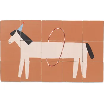 Dětské zboží Ferm Living, Puzzle Two-Sided kůň a mrož - Formadore
