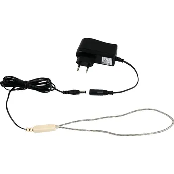 Topný kabel AGF Vyhřívací topný kabel 12V / 6W s adaptérem, nerezové opletení