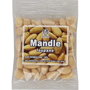 Sušená potravina PERUN-OŘECHY Mandle loupané sáček: 70 g