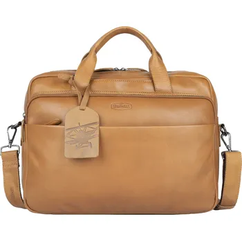 Pánská aktovka Pánská kožená taška na notebook Sparwell Osberg - koňak