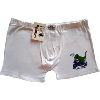 Elevek Chlapecké boxerky bavlněné Ještěr 4023 Barva: Bílá, Dětská velikost: 11-12 let