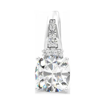 Přívěsek Couple, Výrazný přívěsek Nona, bílé zlato se zirkony, 585-66-2-0270.1B00.0.00.001.26