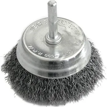 Brusný kotouč Kartáč rotační hrnkový vlnitý ¤ 75/0,3mm trn STREND PRO