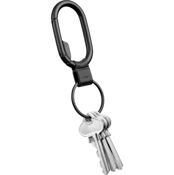 Kovová karabina s kroužkem na klíče Orbitkey Clip Mini černá