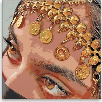 Malování podle čísel - Tanečnice - 40x40 cm, bez dřevěného rámu - CZ výroba