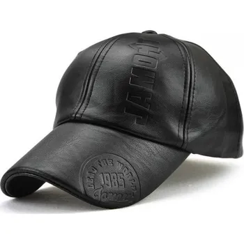 Kšiltovka Jamont koženková kšiltovka Leader Černá Ang-e JMT1985L