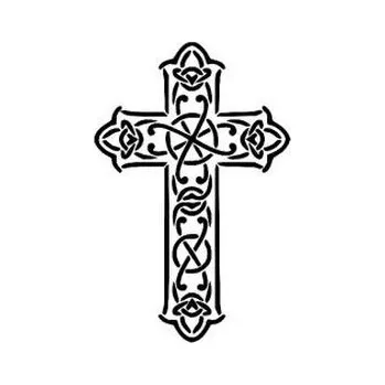 Kříž - plastová šablona 172 Rozměr: E 29x29cm