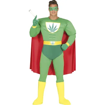 Karnevalový kostým Guirca Superhrdina Marihuana Velikost - dospělý: M