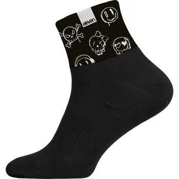 Dámské ponožky Ponožky ELEVEN Huba Skullies Black Velikost: M (39-41)