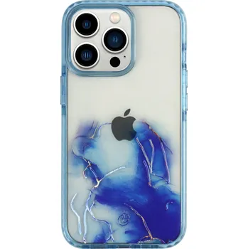 Pouzdro na mobilní telefon Covereon AKVAREL 2.0 kryt na iPhone 14 Pro Max - Ocean