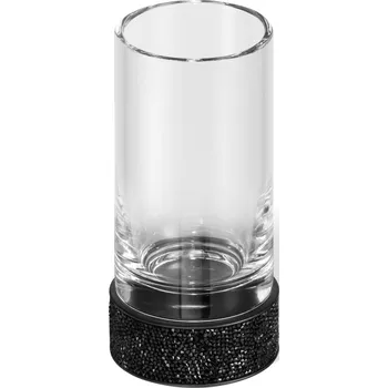 Decor Walther, Pohár na zubní kartáčky Rocks hladký černý matný - Formadore