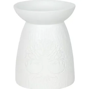 Aroma lampa SDW Bíla keramická aroma lampa strom života 1ks