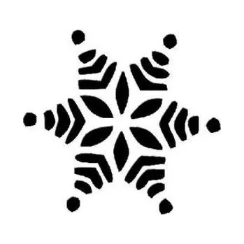 Vločka - plastová šablona V6 Rozměr: B 14,5x14,5cm