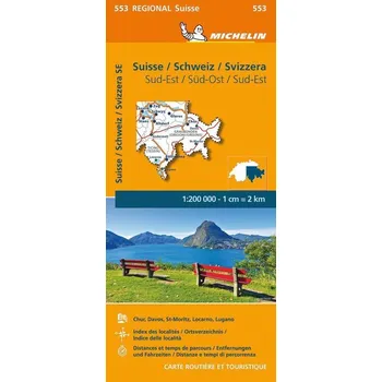 Suisse Sud-Est - Michelin Regional Map 553