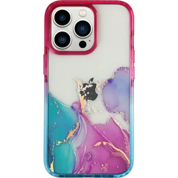 Pouzdro na mobilní telefon Covereon AKVAREL 2.0 kryt na iPhone 14 Plus - Blossom