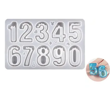 PourArt Silikonová forma na přívěsky 630-2 Číslice 144x92mm