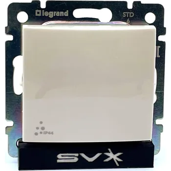 vypínač LEGRAND Valena vypínač č.6 IP44 béžový 71x71x37mm