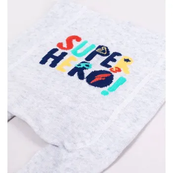 Chlapecké oblečení YO Punčocháče punčocháčky punčošky RAB0003C šedé super hero velikost oblečení - děti: 80/86