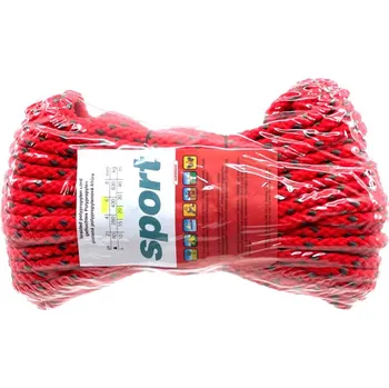 Lanex Polypropylenová šňůra pletená bez jádra barevná 15m 8mm 8 mm