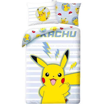 Halantex Povlečení - Pokémon Pikachu 140x200, 70x90 - 5904209608140