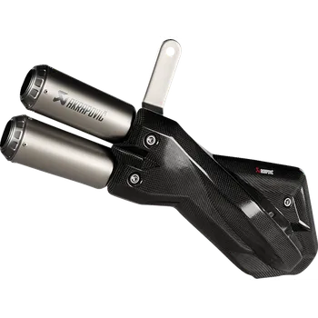 Výfuk pro motocykl Koncovka výfuku motocyklu AKRAPOVIČ SLIP-ON SERIES pro DUCATI Multistrada 950 21-23
