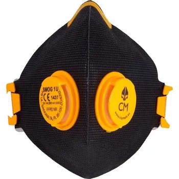 respirátor Procera ANTISMOGOVÁ FILTRAČNÍ POLOMASKA 1U FFP2 - ČERNO ŽLUTÁ