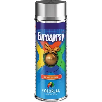 univerzální barva Spray na ozdoby stříbrná 400 ml (Colorlak EUROSPRAY)