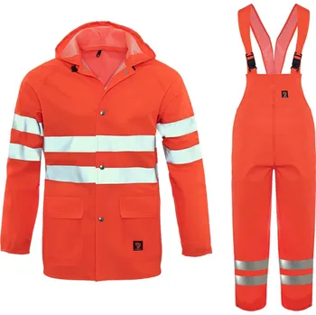 pracovní bunda Procera NEPROMOKAVÝ SET (KALHOTY + BUNDA) PROBALTIC FLUO ORANŽOVÝ Velikost: 60