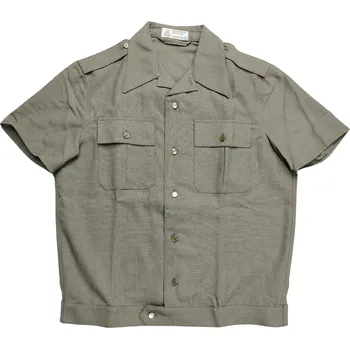 Pánská košile ARMÁDNÍ ORIGINÁL MAĎARSKO Košile důstojnická bundokošile krátký rukáv Maďarsko originál Velikost: N165/48