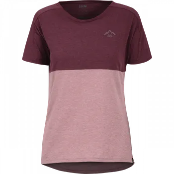 cyklistický dres dámský dres IXS Flow Mountain Tech Tee taupe-raisin