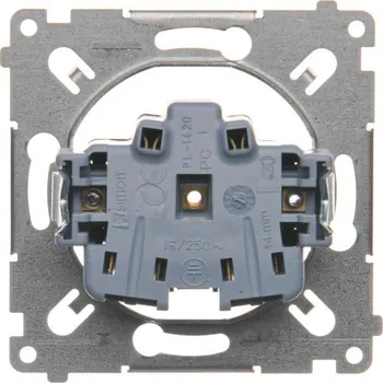 Elektrická zásuvka KONTAKT-SIMON S.A. Jedno zásuvka s uzemněním (přístroj) 16A 250V 75x75x32mm