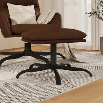 Taburet vidaXL Podnožka hnědá 45x29,5x36 cm lesklá umělá kůže