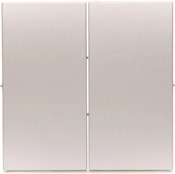 vypínač KONTAKT-SIMON S.A. Kryt dvojitý pro spínače a tlačítka - stříbrná matná pre SW5M a SP2M