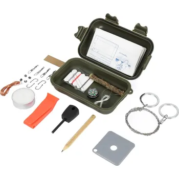 Vybavení pro přežití Fosco Vodotěsná KPZ Combat - krabička poslední záchrany - Olive Drab