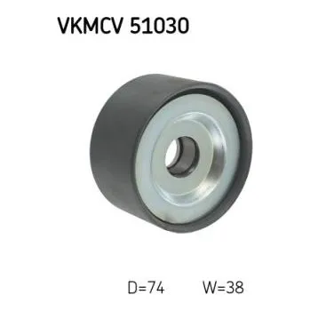 Rozvod motoru Vodící (vratná) kladka klínového řemenu pro Mercedes Axor, Travego, Tourismo (1999-) SKF 20172