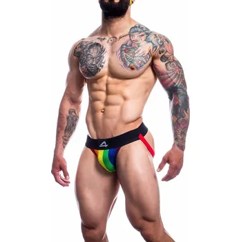 Pánské erotické prádlo Cut4Men JOCKSTR4P01 Jockstrap Pride Velikost L