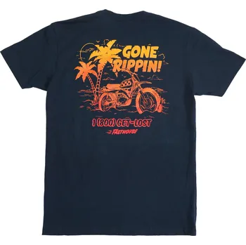 Fasthouse Gone Rippin Tee Navy Velikost: M