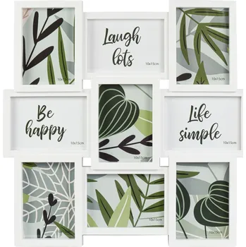 Rám na obraz Fotorámečky na více fotografií, 53,2 × 53,2 cm, multi, bílý&nbsp;BB316133012