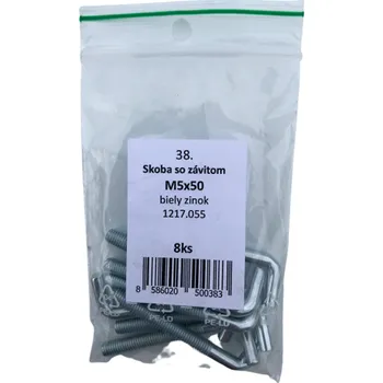 Šroub SVX Skoba se závitem Zn - blistr 40 M8x60mm č40
