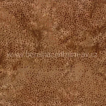 Hoffman 3019-002 bali batika puntík hnědá bavlněná látka patchwork