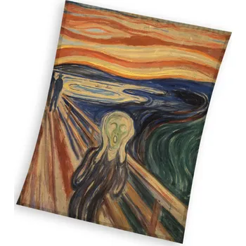 deka Carbotex Deka Edvard Munch Výkřik 150x200 film/seriál žlutá, oranžová