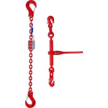Příslušenství pro stavební techniku SVX Kotevní řetěz dvoudílný (2200kg, 6mm, 5,5m) 2200kg, 6mm, 5,5m červena