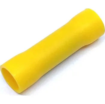 Kabelové oko Tracon electric Izolovaná Cu lisovací spojka žlutá 6mm² 6mm2 / L=27mm