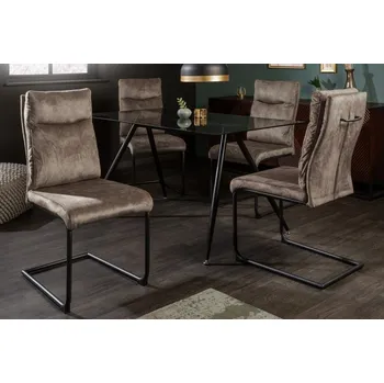 Jídelní židle Moderní jídelní židle Vitto barva starožitná taupe 97cm