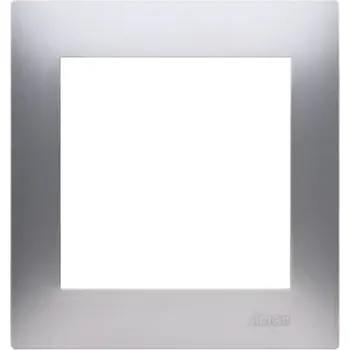 KONTAKT-SIMON S.A. Rámeček 1-násobný - stříbrný matný 87x82x9,5mm