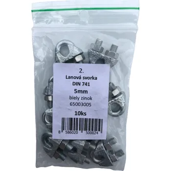 SVX Lanová svorka DIN 741 pozinkovaná - blistr 6 12mm č6