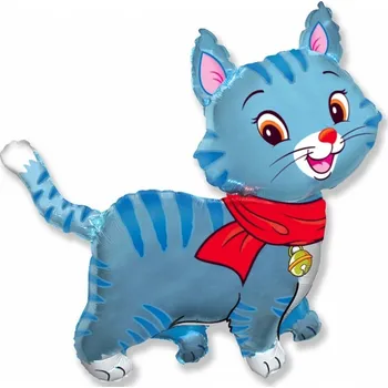 Balónek GODAN Balón fóliový Kočka modrá - 86 cm